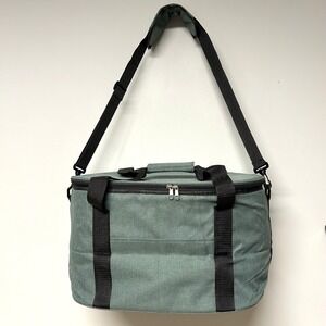 DSW Soft Cooler Bag Sage Green Large Insulated Shoulder Strap Beach Game Day NWT